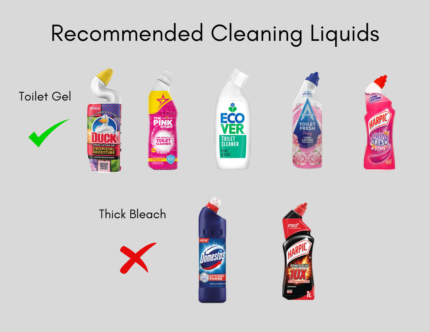 SILICONE AND (GREY) STAINLESS STEEL TOILET PUSH BRUSH