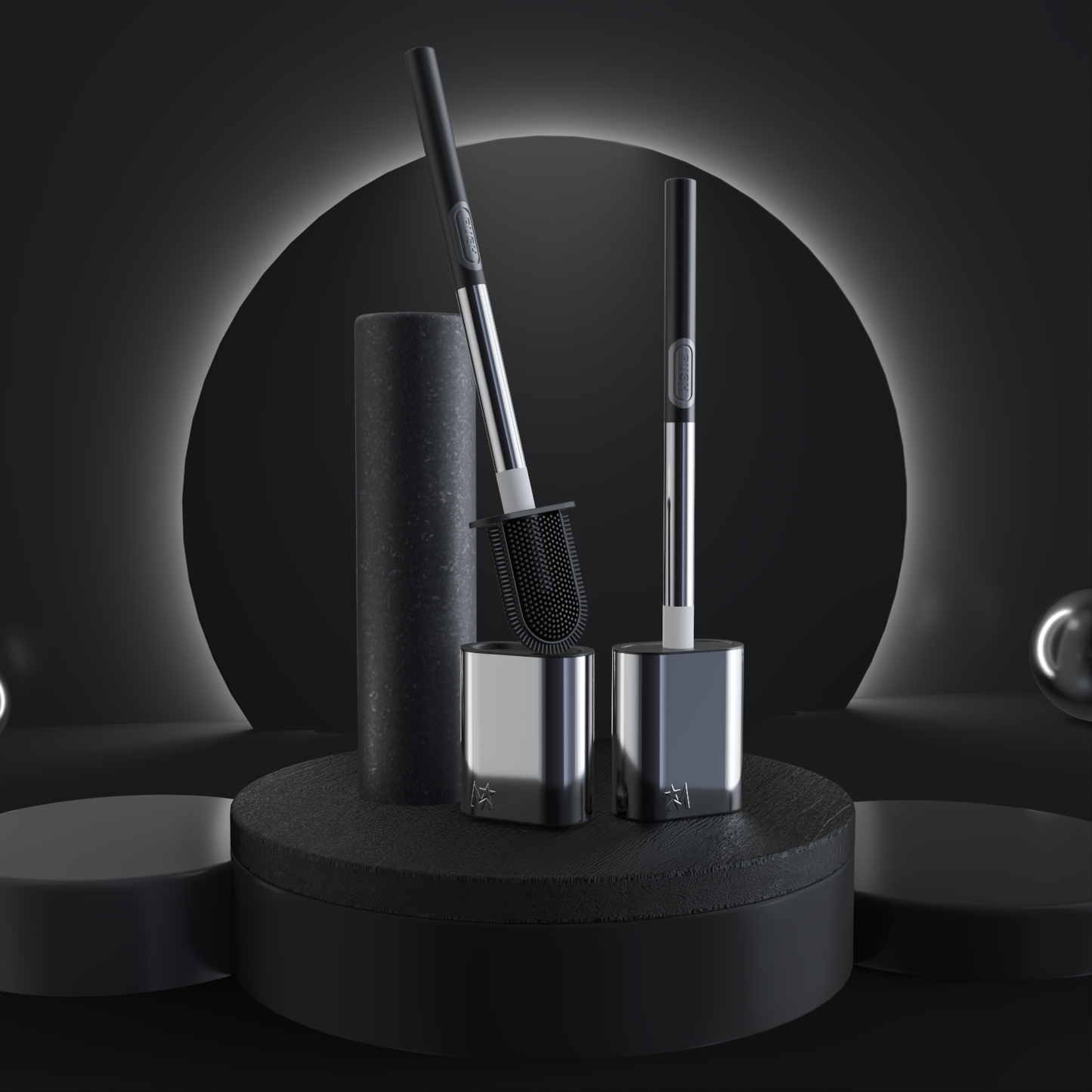 MOOSTAR LUXE CHROME TOILET BRUSH Shipping 18th October