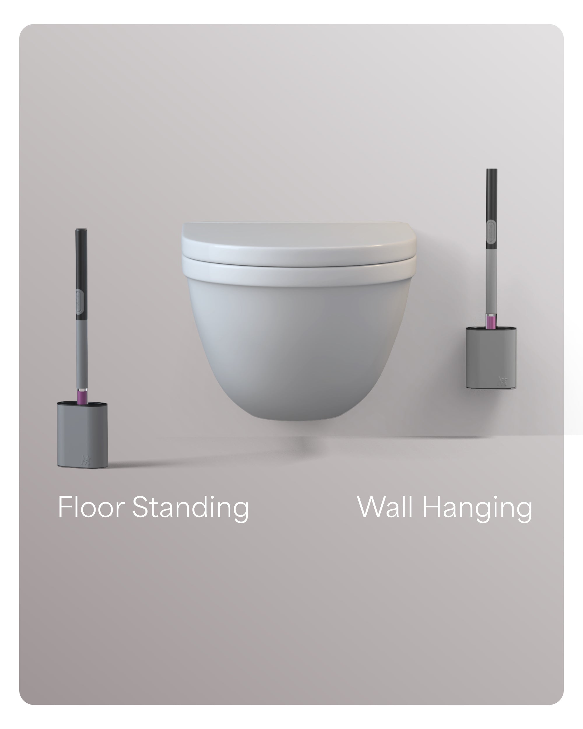 PUSH BRUSH + SPARE HEAD BUNDLE (Grey)