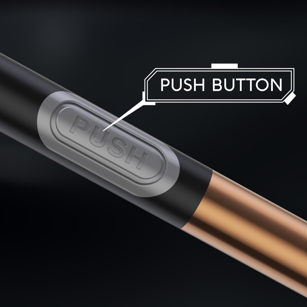 CEPILLO PUSH ACERO INOXIDABLE NEGRO - ESCOBILLA DE INODORO