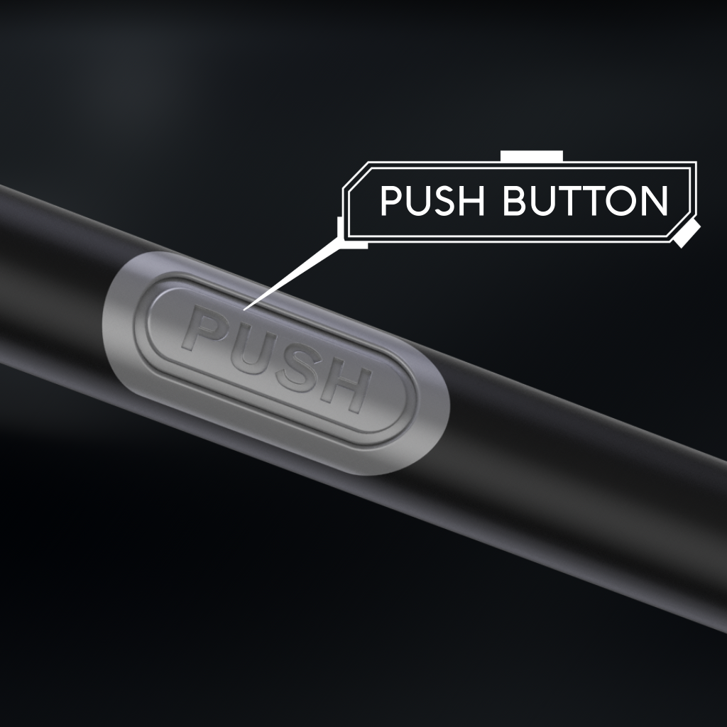 PUSH BRUSH + SPARE HEAD BUNDLE (BLACK)
