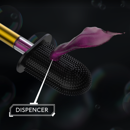 CEPILLO PUSH ACERO INOXIDABLE NEGRO - ESCOBILLA DE INODORO