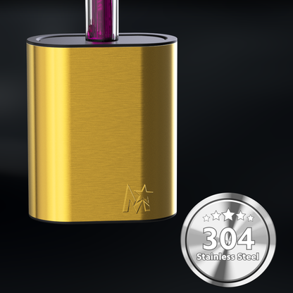 CEPILLO PUSH ACERO INOXIDABLE NEGRO - ESCOBILLA DE INODORO