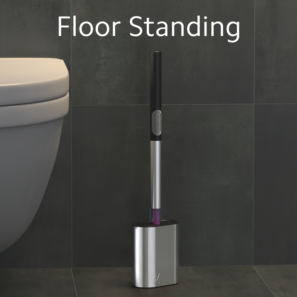 MOOSTAR LUXE CHROME TOILET BRUSH (Pre Order) 1st FEB 2025