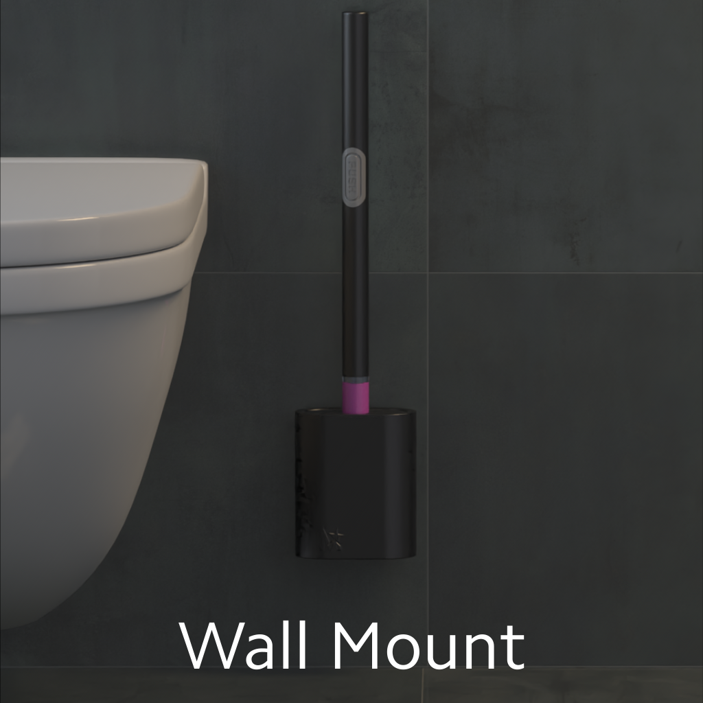 PUSH BRUSH + SPARE HEAD BUNDLE (BLACK)