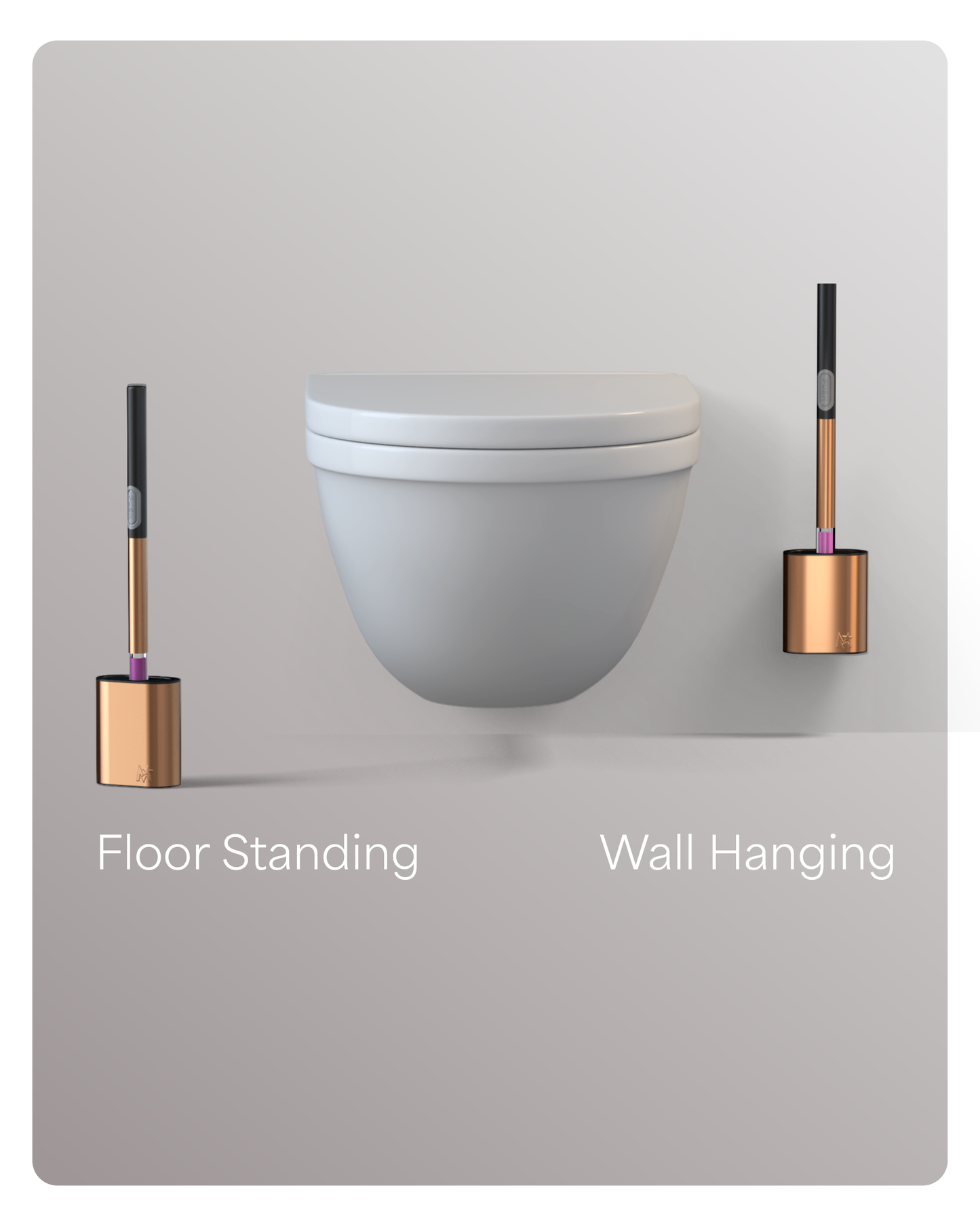 MOOSTAR LUXE COPPER TOILET BRUSH