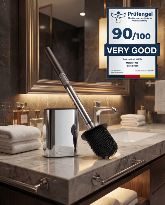 MOOSTAR LUXE CHROME TOILET BRUSH V.2
