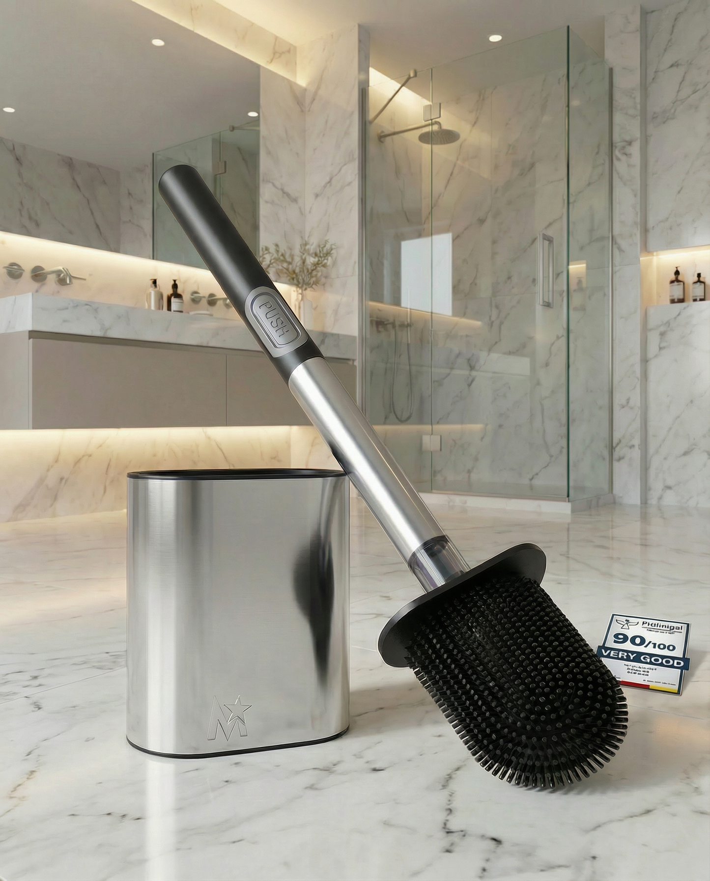 V.2 STAINLESS STEEL TOILET PUSH BRUSH