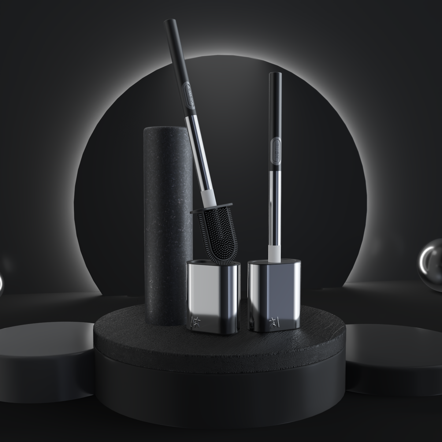 MOOSTAR LUXE CHROME TOILET BRUSH (Pre Order) 1st FEB 2025