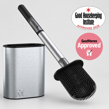 CEPILLO PARA INODORO DE ACERO INOXIDABLE PUSH BRUSH