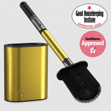 CEPILLO PUSH ACERO INOXIDABLE NEGRO - ESCOBILLA DE INODORO